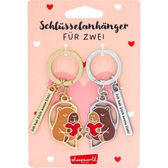 Paar-Schlüsselanhänger "Capybara"