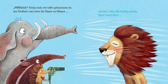 Hilf dem Löwen Haare waschen