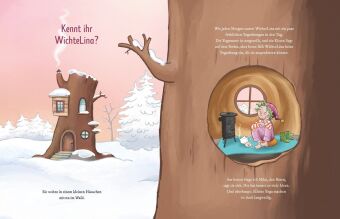 Wichtel-Yoga im Winterwald. Bilderbuch