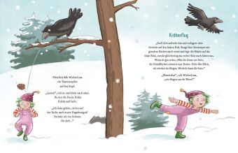 Wichtel-Yoga im Winterwald. Bilderbuch