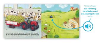 Meine Schiebebahn-Pappe (Soundbuch): Fahr mit auf dem Bauernhof
