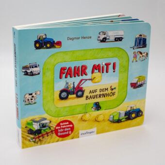 Meine Schiebebahn-Pappe (Soundbuch): Fahr mit auf dem Bauernhof