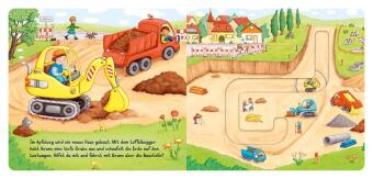 Meine Schiebebahn-Pappe (Soundbuch): Fahr mit auf der Baustelle