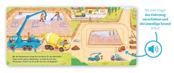 Meine Schiebebahn-Pappe (Soundbuch): Fahr mit auf der Baustelle