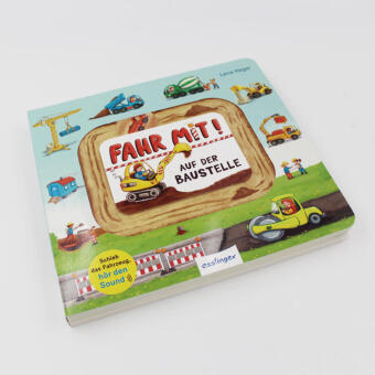Meine Schiebebahn-Pappe (Soundbuch): Fahr mit auf der Baustelle