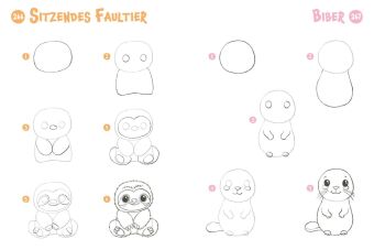 300 Motive zeichnen - Supersweet Kawaii