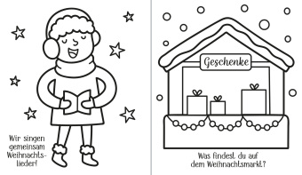 Kleine Kreativ-Werkstatt - Ganz einfach ganz viel ausmalen: Weihnachtszeit