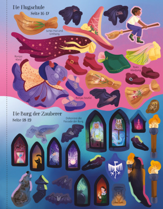 Mein Anziehpuppen-Stickerbuch: In der Zauberschule