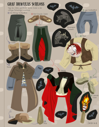 Mein Anzieh-Stickerbuch: Geister, Zombies und Co.