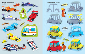 Mein erstes Stickerbuch: Autos, Züge, Flugzeuge