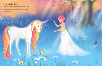 Mein großes Anziehpuppen-Stickerbuch: Regenbogen-Einhörner und Königreich der Feen