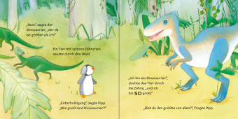 Der kleine Pinguin fragt nach: Wie groß waren Dinosaurier?