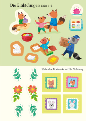 Mein Immer-wieder-Stickerbuch: Oma Dachs feiert Geburtstag