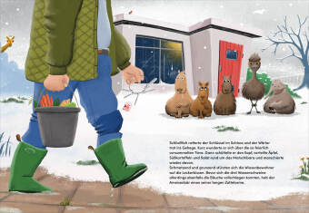 Drei Wasserschweine & der allererste Schnee