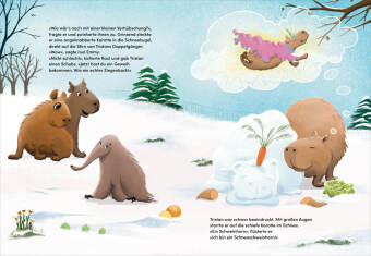 Drei Wasserschweine & der allererste Schnee