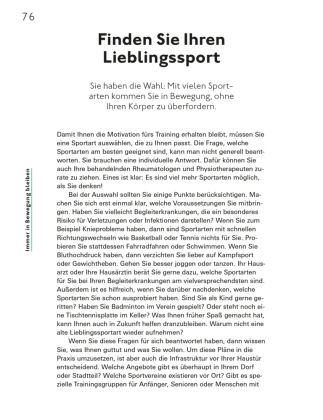 Aktiv leben mit Rheuma