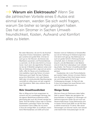Umstieg aufs Elektroauto