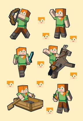 Minecraft: Superstarker Sticker- und Rätselspaß