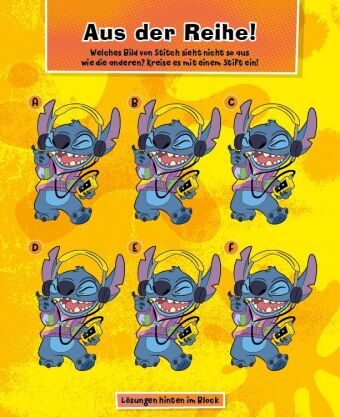 Disney Stitch: Stickern und Rätseln mit Stitch