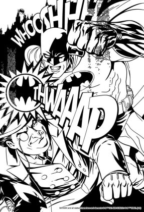 Batman: Superstarker Sticker- und Malblock