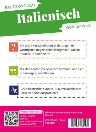 Reise Know-How Sprachführer  Italienisch - Wort für Wort