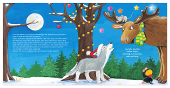 Frohe Weihnachten, kleiner Wolf!