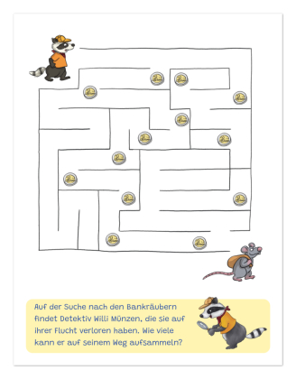 Rätselblock - Detektiv Willi schnappt den Dieb