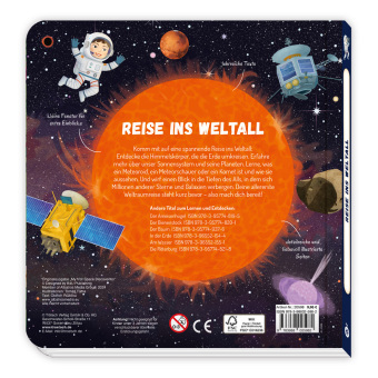 TRÖTSCH - Fensterbuch Entdeckerbuch Reise ins Weltall| Ab 3 Jahren
