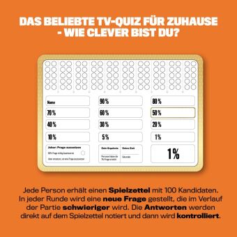 Das 1% Quiz - Wie clever bist du? Das offizielle Quizspiel mit Fragen aus der Show