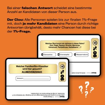 Das 1% Quiz - Wie clever bist du? Das offizielle Quizspiel mit Fragen aus der Show