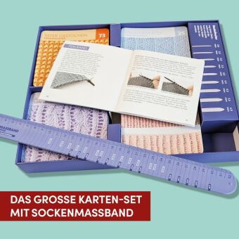 Der kreative SockenBAUKasten. Das große Karten-Set mit Sockenmaßband