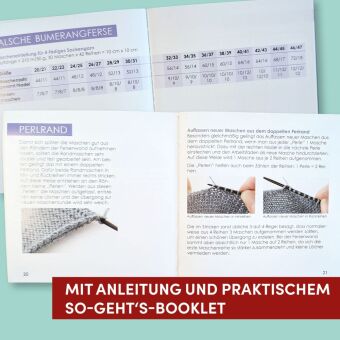 Der kreative SockenBAUKasten. Das große Karten-Set mit Sockenmaßband