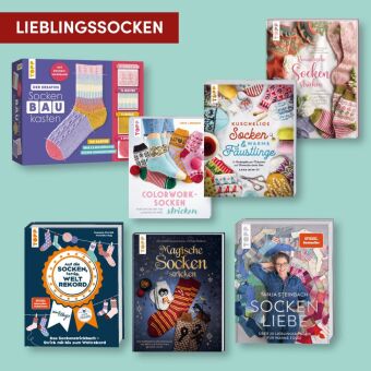 Der kreative SockenBAUKasten. Das große Karten-Set mit Sockenmaßband