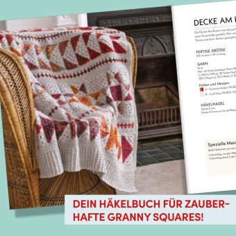 Patchwork Granny Square Decken