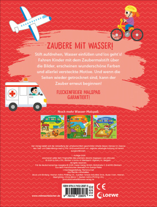Das magische Wassermalbuch - Fahrzeuge
