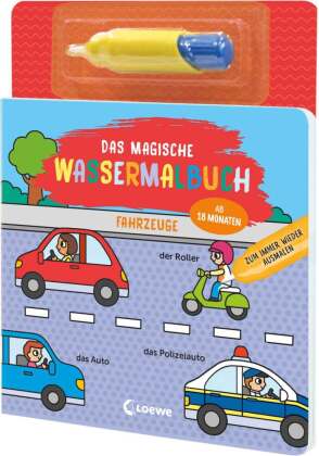 Das magische Wassermalbuch - Fahrzeuge