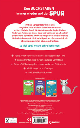 Schreiben lernen mit Spurrillen und Zauberstift - Buchstaben