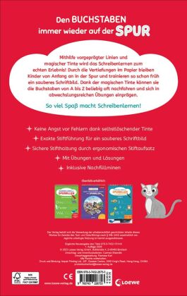 Schreiben lernen mit Spurrillen und Zauberstift - Buchstaben