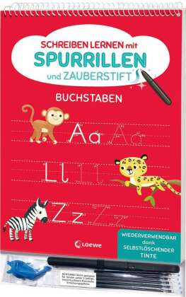 Schreiben lernen mit Spurrillen und Zauberstift - Buchstaben
