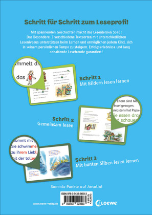Lesenlernen in 3 Schritten - Die schönsten Geschichten von Meermädchen und Delfinen