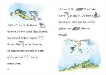 Lesenlernen in 3 Schritten - Die schönsten Geschichten von Meermädchen und Delfinen