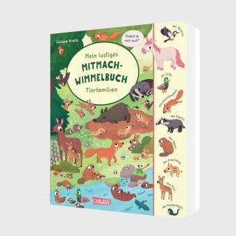 Mein lustiges Mitmach-Wimmelbuch: Tierfamilien