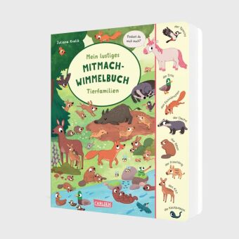 Mein lustiges Mitmach-Wimmelbuch: Tierfamilien