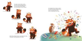 Was wütest du so sehr, kleiner Pandabär?