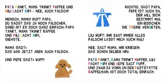 Papa tankt und Mama trinkt Kaffee