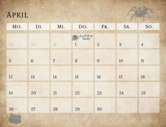 Der inoffizielle Küchenkalender für Harry Potter Fans 2027