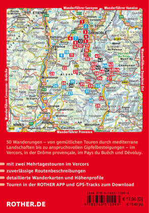 ROTHER Wanderführer Dauphiné West: Von Grenoble bis Sisteron. 50 Wanderungen und Mehrtagestouren