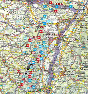 ROTHER Wanderführer Vogesen. 60 Touren zu Panoramagipfeln, Felsen, Seen und Burgen zwischen Elsass und Lothringen