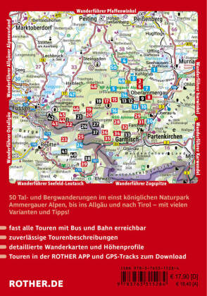 ROTHER Wanderführer Ammergauer Alpen. 50 Touren von Oberammergau bis Füssen, Garmisch-Partenkirchen und zum Plansee
