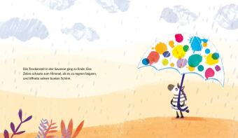 Das Zebra mit dem Regenschirm. Bilderbuch